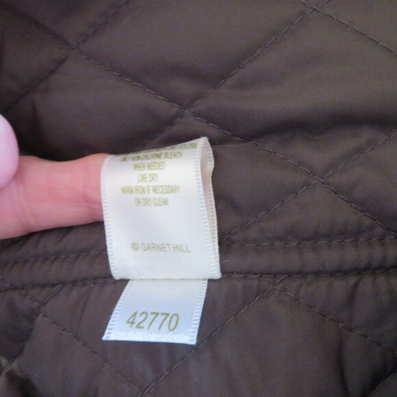 🎉HP🎉 Garnet Hill - Recycled Quilted Car Coat, Size 14 (L), Taupe, EUC - Picture 12 of 15
